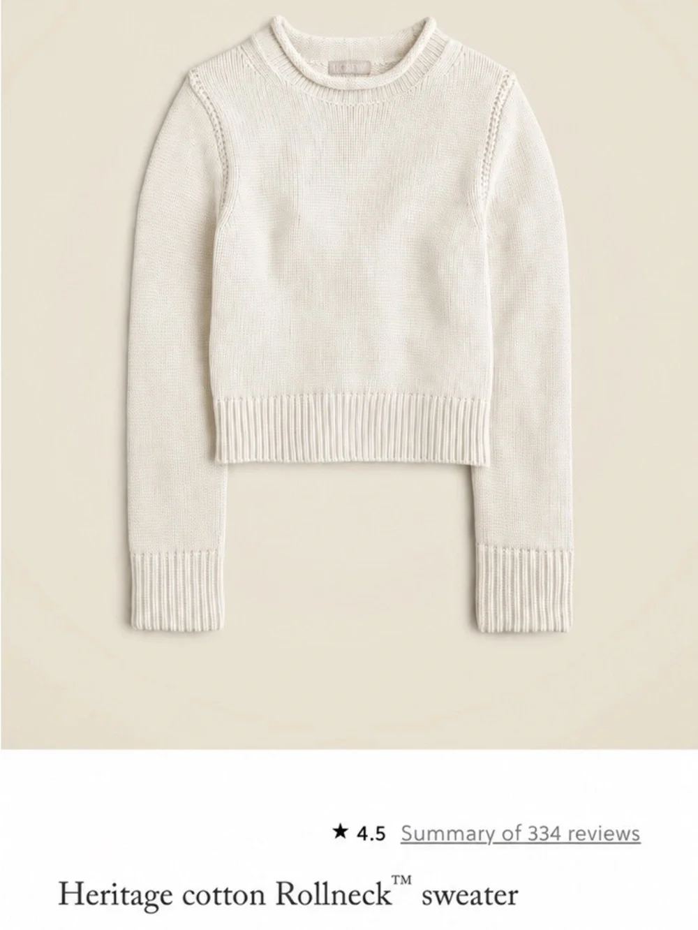 🌸 J.Crew Heritage Cotton Rollneck™ Sweater For Women (Style #CE485) Quiet Luxury
